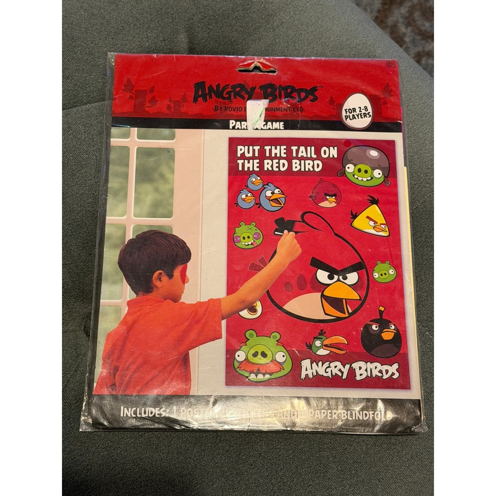 Angry Birds Put the Tail on the Red Bird Party Game Rovio DesignWare New NIP